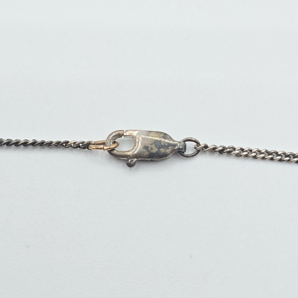 VTG Gothic Silver Tone Mini Perfume Medicine Bottle Pendant Necklace 24" - Picture 12 of 15